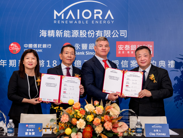 Maiora Haijing inked a six-year NT$1.888 billion syndicated loan agreement with 3 banks